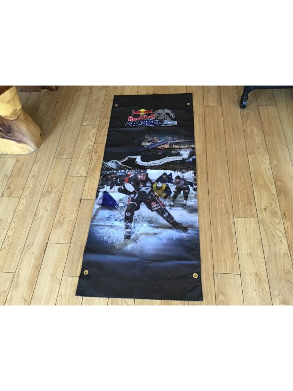 Red Bull Double Sided Crashed Ice Flag/Banner 23" x 58"